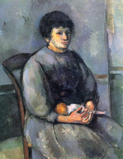 Junges Mädchen mit Puppe von Paul Cézanne